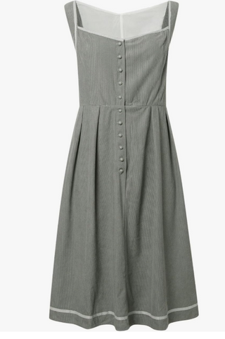 Damen Graues Oktoberfest Dirndl Kleid Mit Satinband | 2025