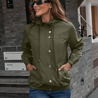 Damen Jacke Mit Druckknöpfen | Übergangs