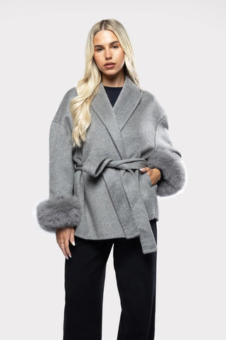 Damen Jacke Mit Fellärmeln | Herbst