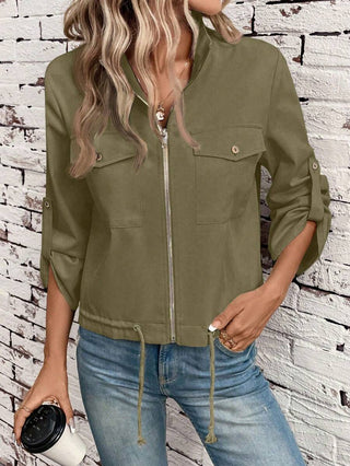 Damen Jacke Mit Reißverschluss | Herbst