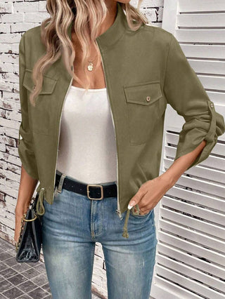 Damen Jacke Mit Reißverschluss | Herbst