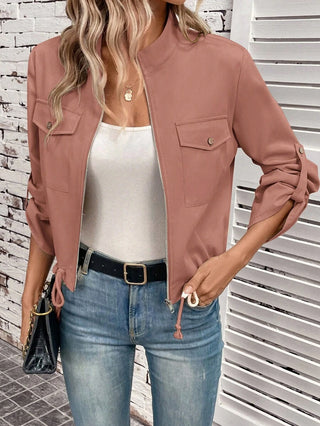 Damen Jacke Mit Reißverschluss | Herbst