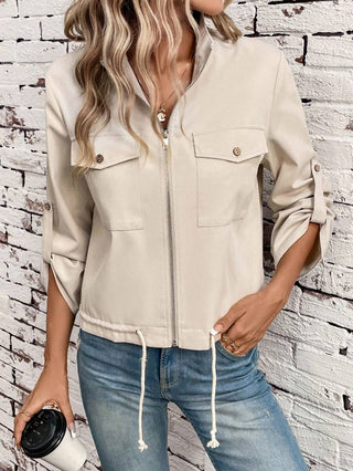 Damen Jacke Mit Reißverschluss | Herbst