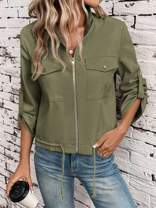 Damen Jacke Mit Reißverschluss | Herbst