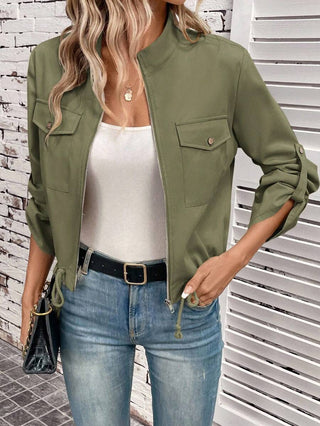 Damen Jacke Mit Reißverschluss | Herbst