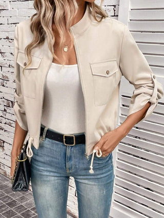Damen Jacke Mit Reißverschluss | Herbst