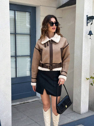 Damen Jacke Mit Teddykragen | Herbst