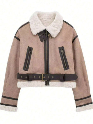 Damen Jacke Mit Teddykragen | Herbst