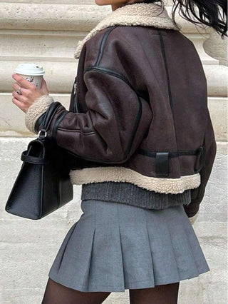 Damen Jacke Mit Teddykragen | Herbst