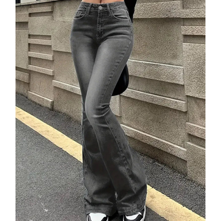 Damen Jeans Mit Schlagbein & Figurbetont