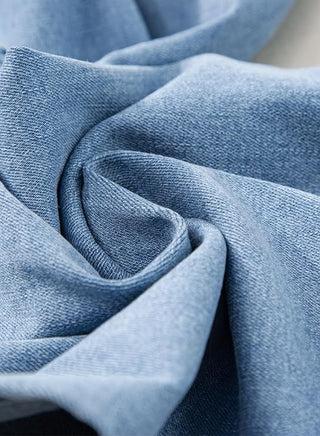 Damen Jeans Mit Weitem Schnitt & Knopfleiste
