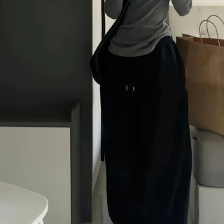 Damen Jogginghose Mit Schwarzem Kordelzug | Baggy