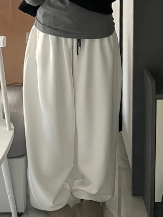 Damen Jogginghose Mit Schwarzem Kordelzug | Baggy