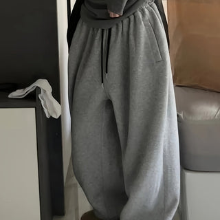 Damen Jogginghose Mit Schwarzem Kordelzug | Baggy