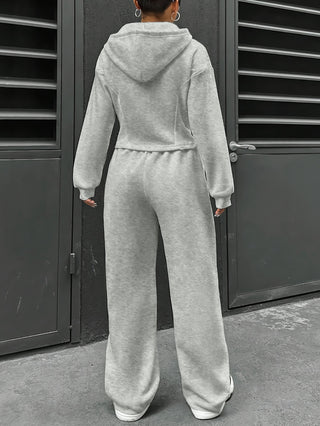 Damen Jogginghose Mit Weitem Bein | Lässiges Set