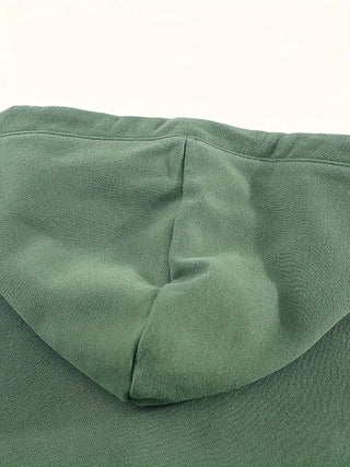 Damen Kapuzenpullover Mit Knopfleiste & Tasche