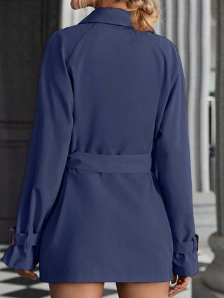 Damen Kurzer Trenchcoat Mit Gürtel | Regenmantel