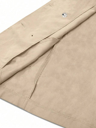 Damen Kurzer Trenchcoat Mit Gürtel | Regenmantel