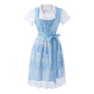 Damen Oktoberfest Dirndl Kleid Hellblau | 2025
