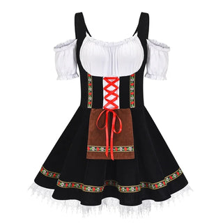 Damen Oktoberfest Dirndl Kleid Kurz Mit Schnürung | 2025