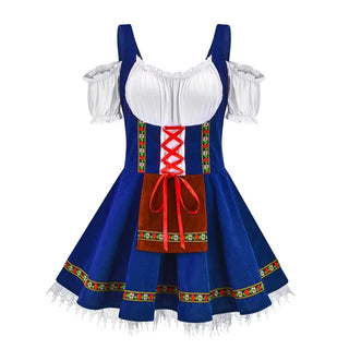 Damen Oktoberfest Dirndl Kleid Kurz Mit Schnürung | 2025