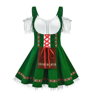 Damen Oktoberfest Dirndl Kleid Kurz Mit Schnürung | 2025