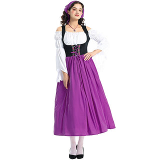 Damen Oktoberfest Dirndl Kleid Lang Mit Schnürung | 2025