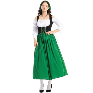Damen Oktoberfest Dirndl Kleid Lang Mit Schnürung | 2025