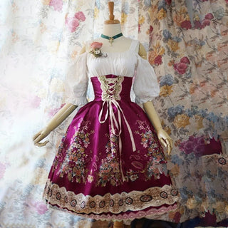 Damen Oktoberfest Dirndl Kleid Mit Blumenmuster | 2025