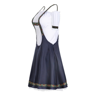 Damen Oktoberfest Dirndl Kleid Mit Trägern & Stickerei 2025