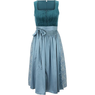 Damen Oktoberfest Dirndl Kleid Samt Mit Spitze | 2025