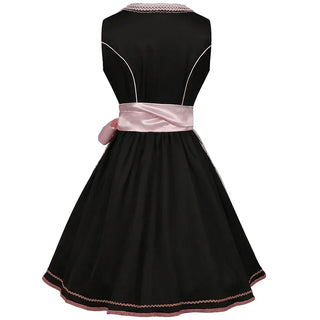 Damen Oktoberfest Dirndl Kleid Schwarz Mit Stickerei | 2025