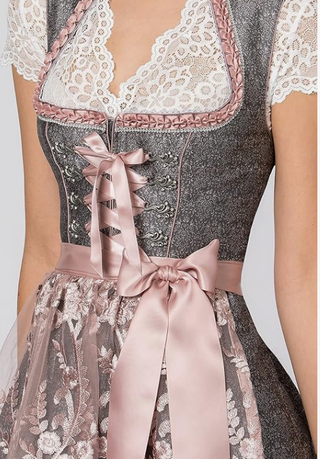 Damen Oktoberfest Dirndl Kleid Spitze | 2025