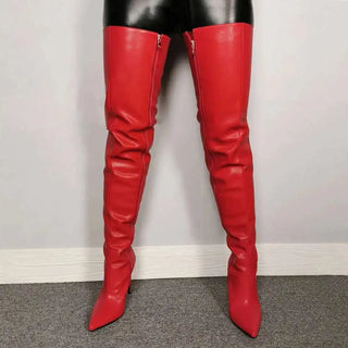 Damen Overknee Stiefel Mit Spitzem Absatz | Winter