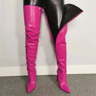 Damen Overknee Stiefel Mit Spitzem Absatz | Winter