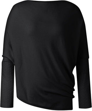 Damen Oversize Pullover Mit Boot-Ausschnitt