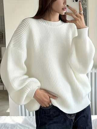 Damen Oversizepullover Mit Grobstrick | Strick