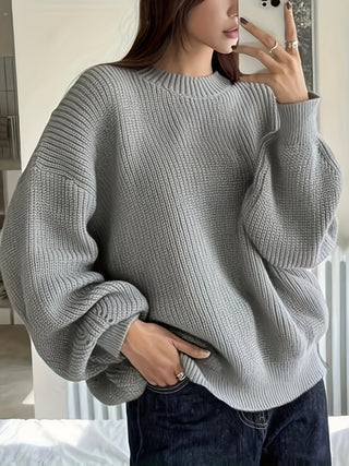 Damen Oversizepullover Mit Grobstrick | Strick