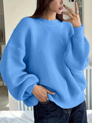 Damen Oversizepullover Mit Grobstrick | Strick