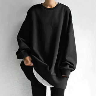 Damen Oversizepullover Mit Weitem Schnitt | Lang