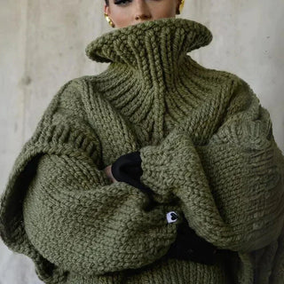 Damen Pullover Mit Grobstrick | Oversize