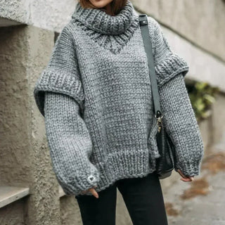 Damen Pullover Mit Grobstrick | Oversize