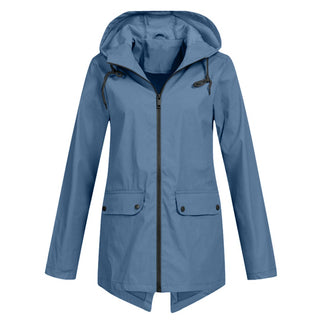 Damen Regenjacke Mit Klappentaschen | Lang