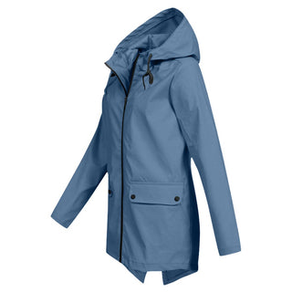 Damen Regenjacke Mit Klappentaschen | Lang