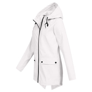 Damen Regenjacke Mit Klappentaschen | Lang