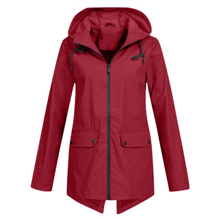 Damen Regenjacke Mit Klappentaschen | Lang