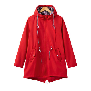 Damen Regenjacke Mit Kordelzug | Kapuzen