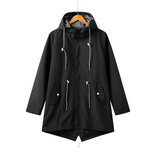 Damen Regenjacke Mit Kordelzug | Kapuzen