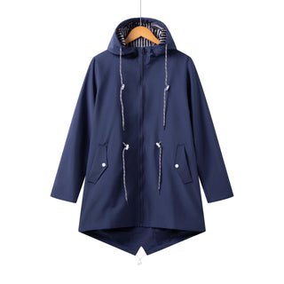 Damen Regenjacke Mit Kordelzug | Kapuzen