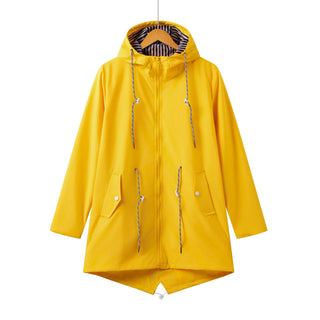 Damen Regenjacke Mit Kordelzug | Kapuzen